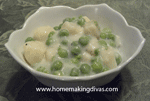 Low Fat Creamed Peas and Potatoes
