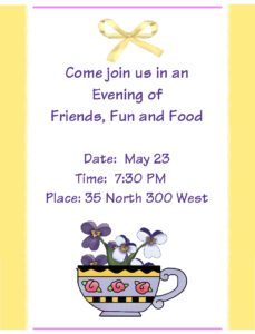 Ladies luncheon poster